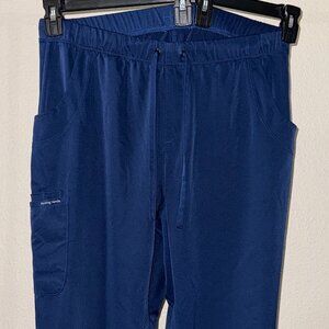 Healing Hands navy scrub pants (L)
